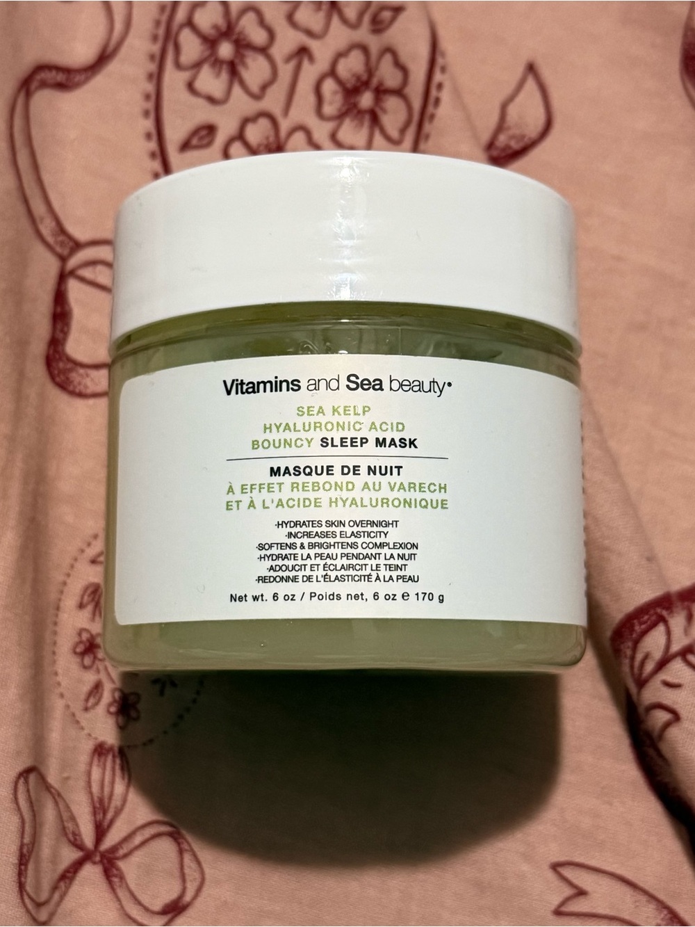Vitamins and Sea Beauty Sea Kelp Hyaluronic Acid Bouncy Sleep Mask